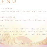 "Amanecer" - Menus in Dawn by Tamara Hilje - Detail