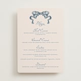 "Swan Crest" - Menus in Royal by Cass Loh - Front