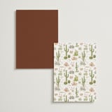 "Westward" - Menus in Red Rock by Paper Sun Studio - Back of Card Options