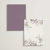 "Meadow Burst" - Menus in Lilac by Grace Kreinbrink - Back of Card Options