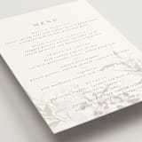 "Meadow Burst" - Menus in Lilac by Grace Kreinbrink - Detail