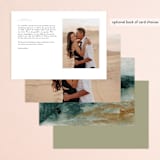 "Sunset Waves" - Menus in Marine by Nicoletta Savod - Back of Card Options