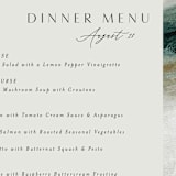 "Sunset Waves" - Menus in Marine by Nicoletta Savod - Detail