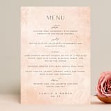 "New Blossoms" - Menus in Peach by Olivia Raufman - Front
