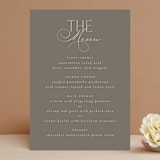 "Formal Elegance" - Menus in Latte by Morgan Kendall - Front