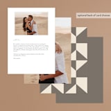 "Formal Elegance" - Menus in Latte by Morgan Kendall - Back of Card Options