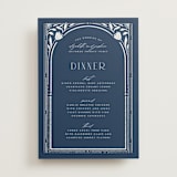 "Nouveau Frame" - Menus in Delphinium by Ashley DeMeyere - Front
