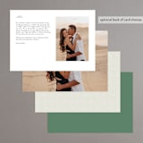 "Chantilly" - Menus in Emerald by Kimberly Morgan - Back of Card Options