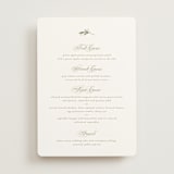 "Soft Sprigs" - Menus in Champagne by Jennifer Postorino - Front