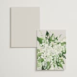 "Soft Sprigs" - Menus in Champagne by Jennifer Postorino - Back of Card Options
