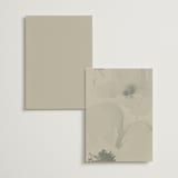 "Linen and Cloth" - Menus in Almond by Peony Rose Design - Back of Card Options