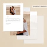 "Delicate" - Menus in Pearl by Emily Sabol Goss - Back of Card Options