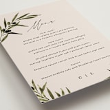 "Tuscan Hill" - Menus in Creme by Kate Ahn - Detail
