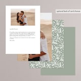 "Simple Crest" - Menus in Sage by Kristen Smith - Back of Card Options