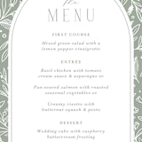 "Simple Crest" - Menus in Sage by Kristen Smith - Detail