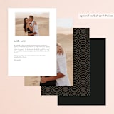 "Encapsulated" - Menus in Black Tie by Hooray Creative - Back of Card Options