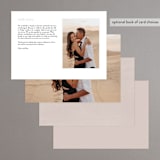 "Chalk Floral" - Menus in Dove by Olivia Kanaley Inman - Back of Card Options