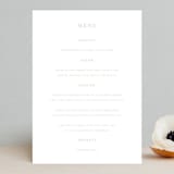 "leafy wreath" - Menus in Taupe by Ghazal Ali - Front