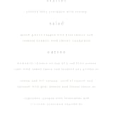 "leafy wreath" - Menus in Taupe by Ghazal Ali - Detail