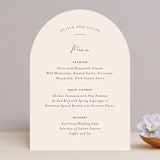 "Splendid" - Menus in Ecru by Sandra Picco Design - Front