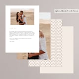 "Splendid" - Menus in Ecru by Sandra Picco Design - Back of Card Options