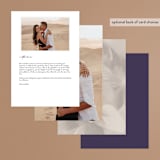 "Elisa" - Menus in Orchid by Simona Camp - Back of Card Options