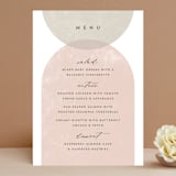 "Arched" - Menus in Carnation by Brianne Larsen - Front