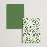 "Greenery" - Menus in Fern by Susan Moyal - Back of Card Options