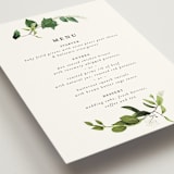 "Greenery" - Menus in Fern by Susan Moyal - Detail