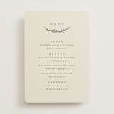 "Branched" - Menus in Almond by Brianne Larsen - Front