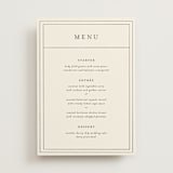 "Hansen" - Menus in Almond by Stephanie Hawkes - Front