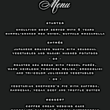 "schiacciata" - Menus in Black Dahlia by chocomocacino - Detail