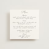 "Poem" - Menus in Snow by Maja Cunningham - Front