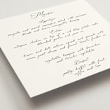 "Poem" - Menus in Snow by Maja Cunningham - Detail