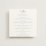 "Empire" - Menus in Dusty Blue by Jennifer Postorino - Front