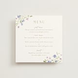 "Sweeping Meadow" - Menus in Wisteria by Everett Paper Goods - Front