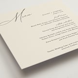"Scripted Names" - Menus in Ecru by Hooray Creative - Detail