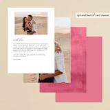 "Stately Florals" - Menus in Poppy by Lori Wemple - Back of Card Options