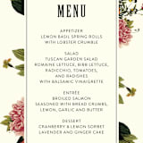 "Vintage Garden Invite" - Menus in Vintage Beige by Alisa Wismer - Detail