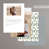 "On the Slopes" - Menus in Fog by Mere Paper - Back of Card Options
