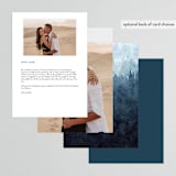 "Mountain Retreat" - Menus in Evening Sky by Design Lotus - Back of Card Options