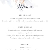 "Petale" - Menus in Blush by Kelly Ventura - Detail