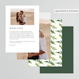 "Simple Pine Branches" - Menus in Vanilla by Mere Paper - Back of Card Options