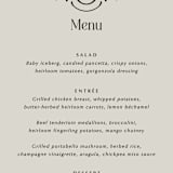 "Litterateur" - Menus in Natural by Karen Glenn - Detail
