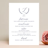 "United" - Menus in Cobalt by Susan Brown - Front
