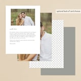 "Framed Details" - Menus in Pebble by Kimberly FitzSimons - Back of Card Options