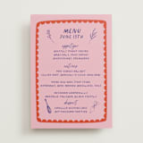 "Funky Bash" - Menus in Lavender by Wonderland - Front