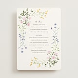 "Garden floral" - Menus in Cloud by Baumbirdy - Front
