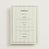 "Whimsy.." - Menus in Seafoam by Vera Lim - Front