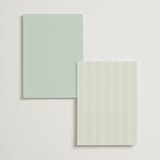 "Whimsy.." - Menus in Seafoam by Vera Lim - Back of Card Options